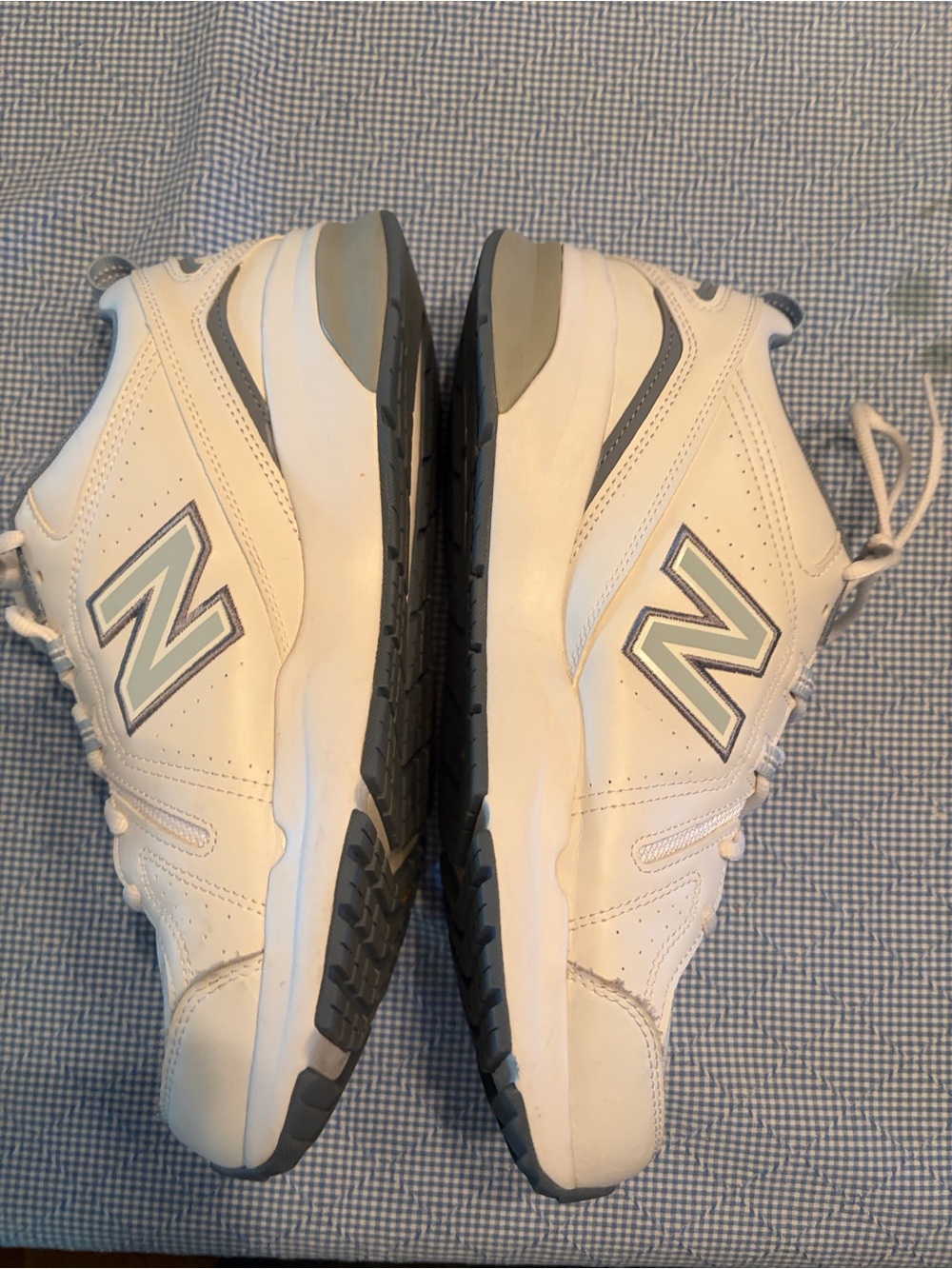 New Balance 608 Women's White and Light Gray Athletic Sneakers Women’s 12W - Picture 10 of 14